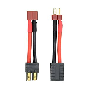 RC 2PCS RC Lipo�o�P�b�^�[�[�d��ϊ��P�[�u���A�_�v�^�[TRX��Deans T�v���O�R�l�N�^TRAXXAS SE SLASH��