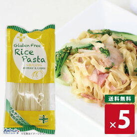 【お得なレビューキャンペーン実施中！】グルテンフリー 米粉 国産 パスタ スパゲッティ フィットチーネ 麺 アレルギー 置き換え おいしい PLUS グルテンフリーライスパスタ フェットチーネ 80g 幅7.5mm