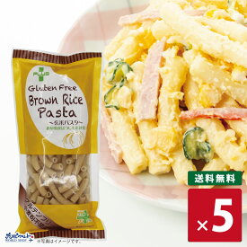 PLUS グルテンフリー ブラウンライスパスタ マカロニ 130g グルテンカット 小麦アレルギー おいしい 国産 米粉 麺 置き換え ショート パスタ アレルギー対応 28品目 玄米 送料無料 mry