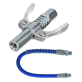 高圧グリスガン用クイックリリースカプラーセット 六爪ロック式＋30cmホース T327