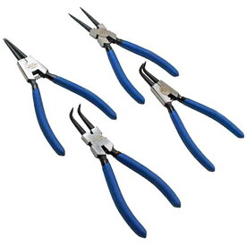 収納ポーチ付き スナップリングプライヤー 軸用＆穴用4本セット T194