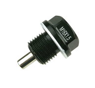 ネオジウムマグネット ドレンボルトM16x1.5 スバル系 オイルドレインプラグネジ 黒 YZA034