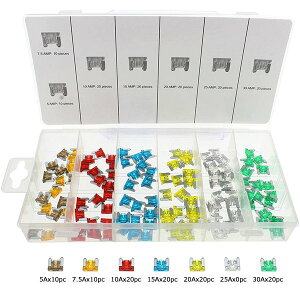 120pc wMiniq[Y 5AA7.5AA10AA15AA20AA25AA30A ԁAgbNA{[gp@YZA018