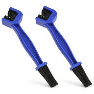 2本セット バイクメンテ用 3面清掃ドライブチェーンブラシ YZN001