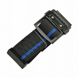 【基陽】安全帯用アルミ胴ベルト1200mm黒/青ライン安い工具