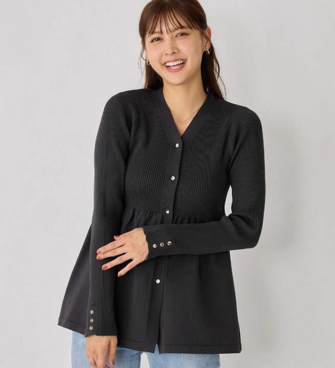 楽天市場】【最大20%OFFクーポン配布！】 ペプラムVネック 