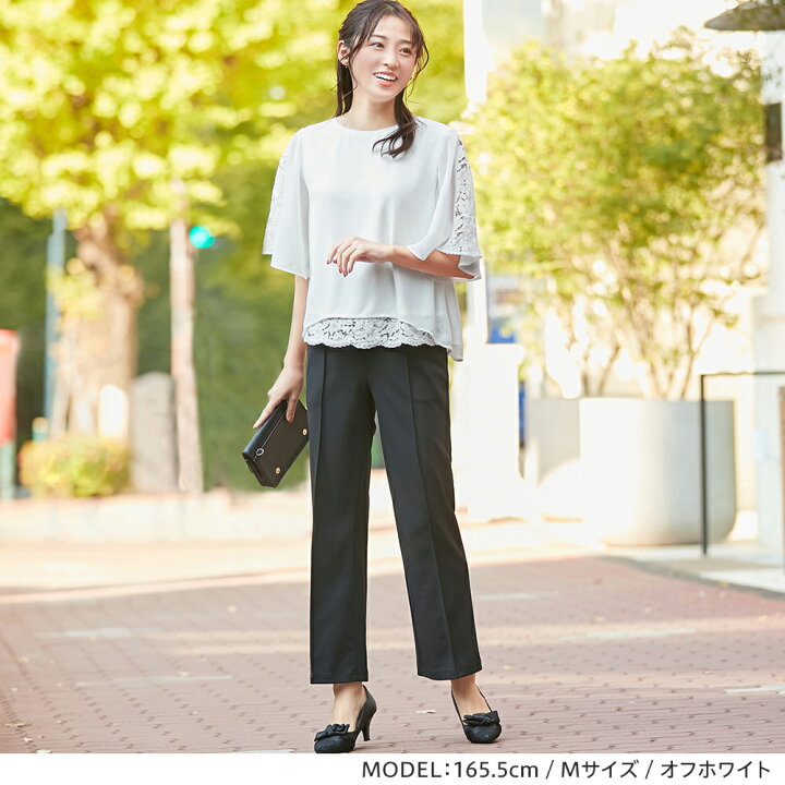 楽天市場 クーポン利用で2550円に Web限定 ブラウス M L Ll 3l レイヤード風レースデザインブラウス M 3l 40代レディースファッション 30代 レディース Ryuryu リュリュ 春 春服 トップス オフィス フォーマル 入学式 ママ スーツ 可愛い Ryuryu リュリュ