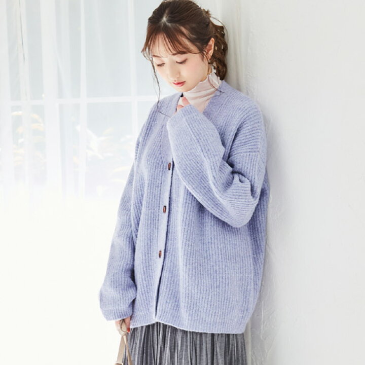 楽天市場 Web限定 ニットカーディガン M L Ll 3l ふんわりミックスニットカーディガン M 3l 40代レディースファッション 30代 レディース Ryuryu リュリュ Alotta 秋 冬 秋冬服 ニット カーディガン カーデ 羽織り 体型カバー Ryuryu リュリュ