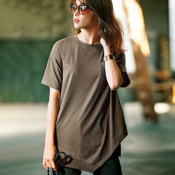 楽天市場 500円offクーポン配布中 ｔシャツ S M L Ll 3l アシンメトリービッグｔシャツ S 3l 40代レディースファッション レディース Ryuryu リュリュ 夏 夏服 シャツ トップス Ryuryu リュリュ