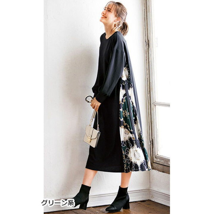 ワンピース S 3l 40代レディースファッション L Ll M S 3l Ryuryu おしゃれ サイドプリーツチュニックワンピース リュリュ レディース 大人 お買い得 M