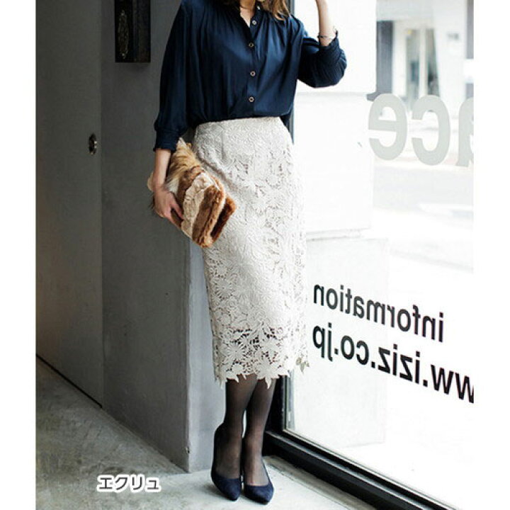 楽天市場 Sale セール タイトスカート 膝丈 M L Ll レースミディー丈タイトスカート M Ll 30代 40代 レディースファッション レディース Ryuryu リュリュ Ranan ラナン 夏 夏服 タイト スカート 膝丈 ミディ丈 ボトムス アウトレット 在庫処分 Ryuryu リュリュ