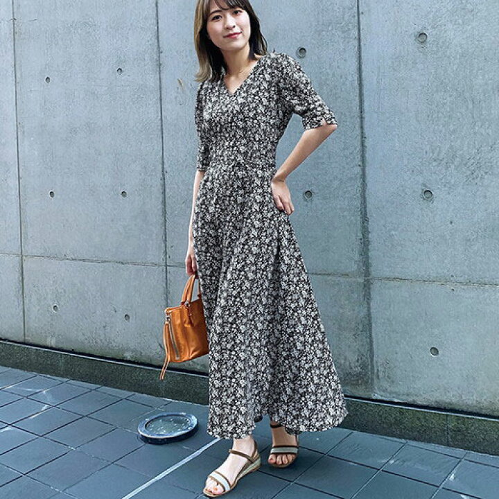 楽天市場 クーポン利用で円に ワンピース M L Ll 花柄プリントワンピース M Ll 30代 40代 レディースファッション レディース Ryuryu リュリュ Ranan ラナン 夏 夏服 大人 おしゃれ Ryuryu リュリュ