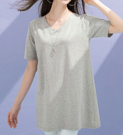 【2点20%OFFクーポン配布中】 インナーシャツ 綿100％汗ジミ対策　チュニック(M〜LL) レディースファッション インナーコレクション シャツ 下着 肌着 LAVIENNE ラヴィエンヌ