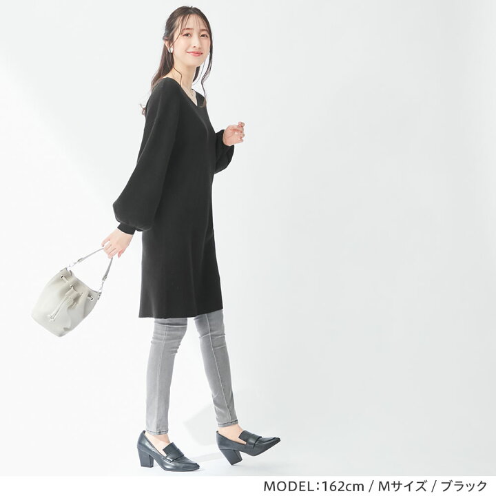 楽天市場 Web限定 ニットワンピース M L Ll 3l 4l 5l もっちりパフ袖ニットワンピース M 5l 40代レディースファッション 秋冬 秋服 冬服 レディース Ryuryu リュリュ Alotta アロッタ ニット ワンピース あったか Fb商品 Ryuryu リュリュ