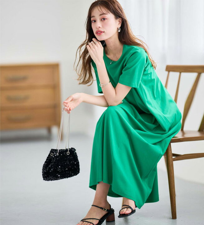 Rady レディ サマーニット マキシ ワンピース 薄手 新品 マルチカラー  