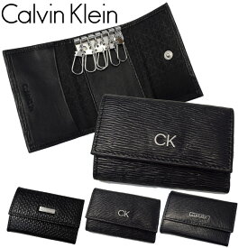 カルバンクライン キーケース CALVIN KLEIN ブラック CK レザー 6連 シンプル メンズ
