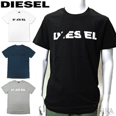 ディーゼル DIESEL Tシャツ 半袖 00STXQ R091B Tシャツ クルーネック 丸首 ホワイト ネイビー ブラック グレー メンズ カジュアル トップス インナー スポーツ ゴルフ アパレル ギフト (CPT)