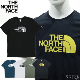 ノースフェイス Tシャツ 半袖 THE NORTH FACE S/S Easy Tee NF0A2TX3 (4)FN41 ホワイト (5)JK31 ブラック (6)N4L1 ブルー (48)V381 グリーン (49)XE31(ネイビー) メンズ ロゴ Tシャツ アパレル ネコポス配送 (NPS)