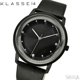 【楽天スーパーSALE】(専用箱なしのため大特価！) クラス14 KLASSE14 FO14BK001M(24) ブラック DAN TOMIMATSU 時計 腕時計 メンズ レディース レザー 40mm (NPS)