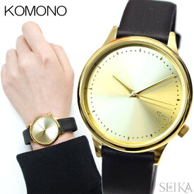 コモノ KOMONO 時計 エステル ESTELLE (31)KOM-W2453 腕時計 レディース ゴールド ブラック レザー