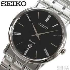 セイコー SEIKO SKP393P1(64) プルミエ 時計 腕時計 メンズ ブラック 海外モデル 逆輸入