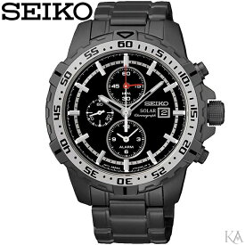 セイコー SEIKO SSC301P1(182) ソーラー クロノグラフ ブラック 時計 腕時計 メンズ 海外モデル 逆輸入