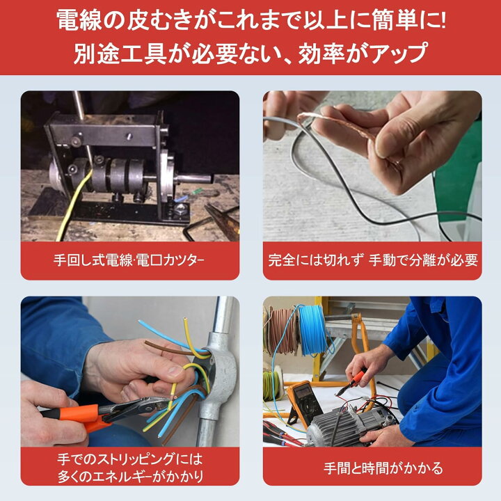 楽天市場】電線剥き機 剥線機 電動剥線機 ワイヤーストリッパーテ-プル 