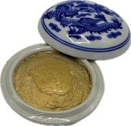 印泥 　『特製金色印泥』　一両装　30克（30g） 彩印泥「朱肉 落款 篆刻 書道用品」