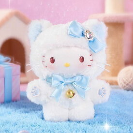 海外限定　サンリオ ハローキティ ぬいぐるみキーホルダー マスコット チャーム 猫 着ぐるみシリーズ MOETCH ブラインドボックス