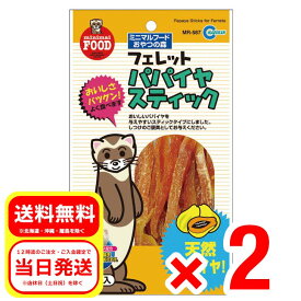 2個セット マルカン フェレット パパイヤスティック 90g MR-587 ミニマルフード おやつの森 小動物 補助食品