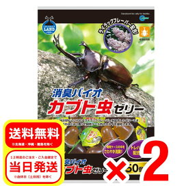 2個セット マルカン 消臭バイオ カブト虫ゼリー 約16g×50個入 成虫飼育用 昆虫 フード F-703