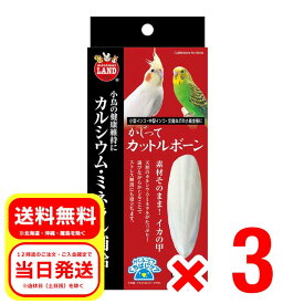 3個セット マルカン かじってカットルボーン 2個入 取り付け金具1個付き 小鳥 フード 洋鳥 小型インコ 中型インコ 文鳥 オウム MB-307