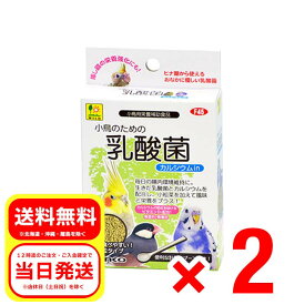 2個セット 三晃商会 小鳥のための乳酸菌 20g 便利な計量スプーン付き カルシウムIn 顆粒タイプ 小鳥用栄養補助測品 SANKO F45