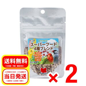 2個セット 黒瀬ペットフード スーパーフード4種ブレンド 30g 自然派宣言 キヌア アマ二シード チアシード テフ 小鳥のエサ 餌 フード KP-124