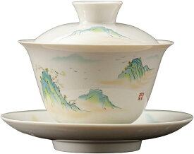 蓋碗 茶杯 茶碗エナメルセラミック蓋碗手描タレント カンフーティーセット手作りの陶磁器 中国の茶道具 泡茶杯盖碗 茶器