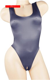光沢のあるレオタードワンピース水着セクシーなハイカットオープンクロッチビキニTバックボディスーツ女性ランジェリープラスサ