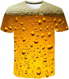 Beer Party T-Shirt Short Sleeve Draft Beer 3D Print Funny Shi