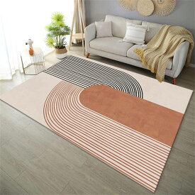 カーペット 絨毯 洗える ラグ 抽象絵画 イミテーションカシミア ラグマット 防ダニ 3畳4畳5畳6畳 かわいい