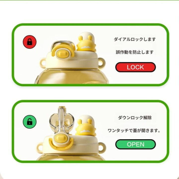 楽天市場】ウォーターボトル 子供用 1600ml 大容量 水筒 漏れ防止 