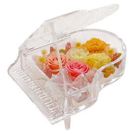 翌日配達 ピアノ プリザーブドフラワー 花 プレゼント 誕生日 ギフト ブリザードフラワ- 結婚祝い バラ メッセージカード ピアノ発表会 発表会 演奏会 写真 推し活 送別 送別会 退職祝い 定年 長寿のお祝い 還暦 女性 開店祝い