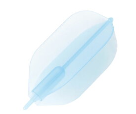 【メール便OK】ダーツフライト【エヴァ】スリム クリアブルー