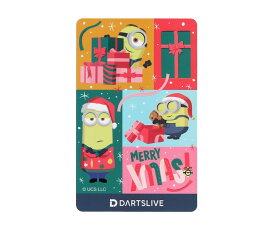 【メール便OK】ダーツ ゲームカード【ダーツライブ】ミニオン ウインター タイプA