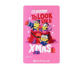 【メール便OK】ダーツ ゲームカード【ダーツライブ】ミニオン ウインター タイプC