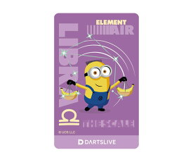 【メール便OK】ダーツ ゲームカード【ダーツライブ】ミニオン 12星座シリーズ LIBRA（てんびん座）