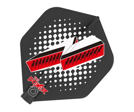 【メール便OK】ダーツ フライト【8フライト】フィル・テイラーモデル スタンダード ブラック 400090