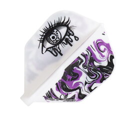 【メール便OK】ダーツ フライト【フィット】ナデジュ・クレティエンモデル シェイプ ホワイト