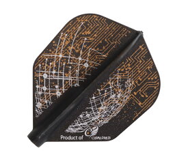 【メール便OK】ダーツ フライト【フィット】ジェイソン・バーローモデル ver.4 シェイプ Dブラック