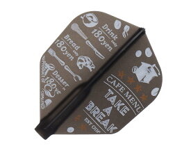 【メール便OK】ダーツ フライト【フィット】星野理絵モデル ver.7 シェイプ ブラック