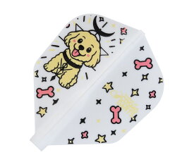 【メール便OK】ダーツ フライト【フィット】テリー・タンモデル シェイプ ホワイト