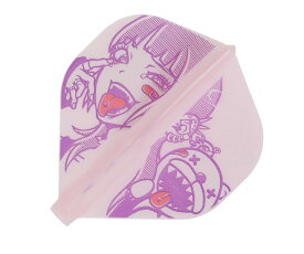 【メール便OK】ダーツ フライト【フィット】プリンテッドシリーズ サブカルチャーガール スタンダード ピンク